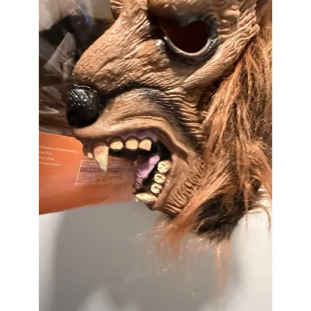 Kids Werewolf Costume Shirt & Mask Halloween  Sz S Sz 7/8 NWT